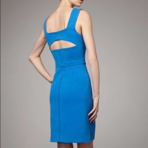 RACHEL ROY Cut-Out Back Matisse Blue Ponte Dress